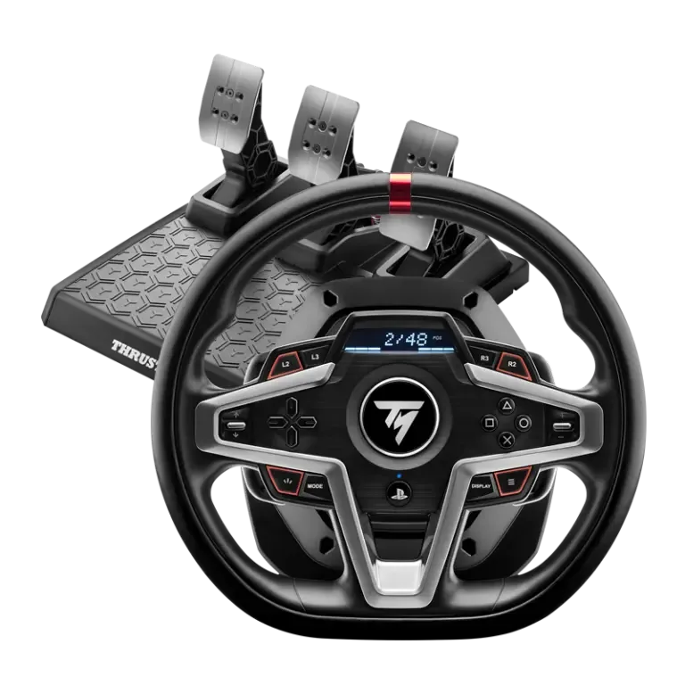 Thrustmaster T248 wheel with dashboard display